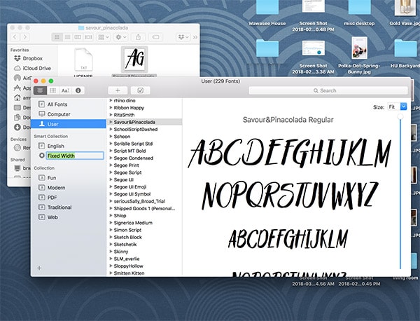 Install fonts on a Mac- step3
