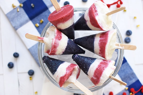 4th of July Layered Popsicles, Delineate Your Dwelling
