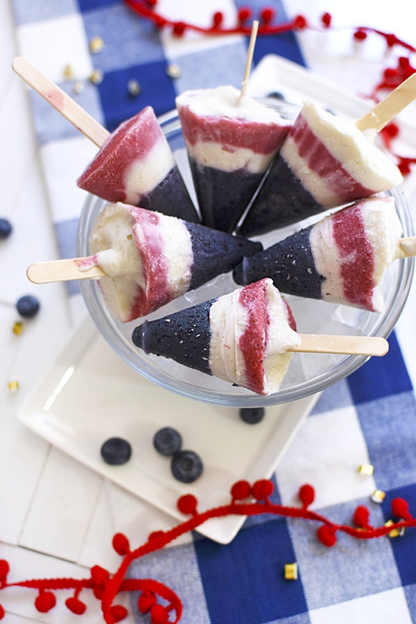 4th of July Layered Popsicles