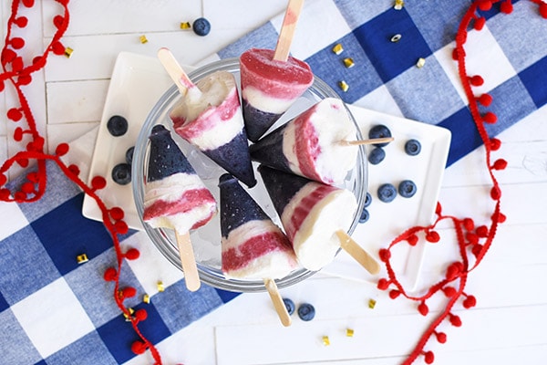 4th of July Layered Popsicles, Delineate Your Dwelling