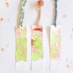 Easy DIY Marbled Bookmarks