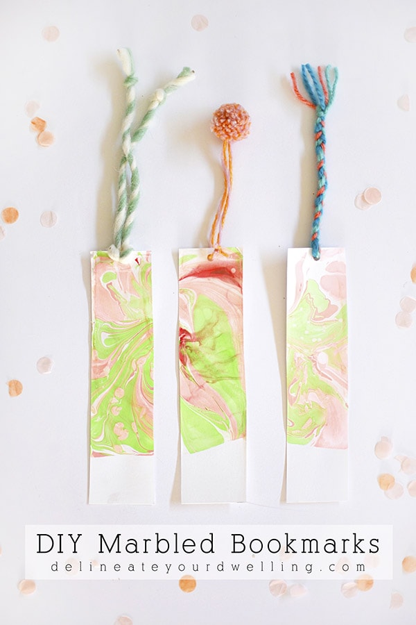 Three Marble Bookmarks 