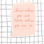Start Where You Can