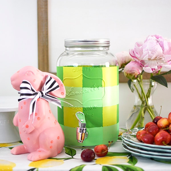 Colorful Buffalo Check Drink Dispenser