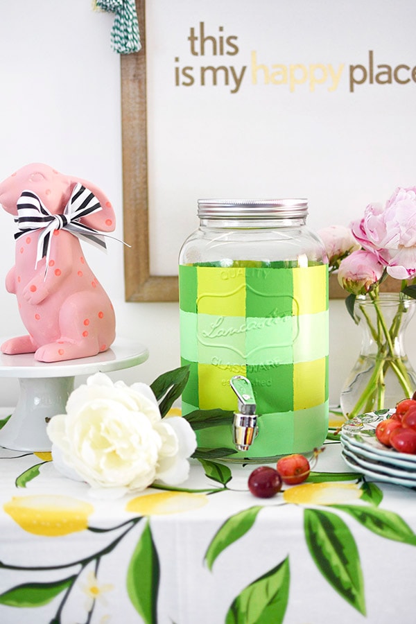 How to create a colorful Buffalo check water dispenser! Delineate Your Dwelling