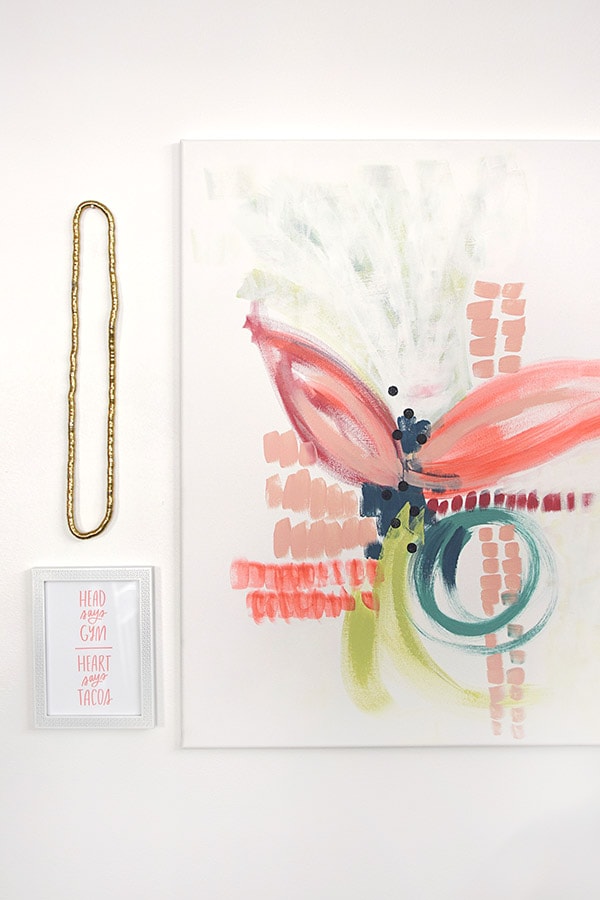 How to create an Abstract Flower art Painting! Step by step instructions on abstract art. Delineateyourdwelling.com