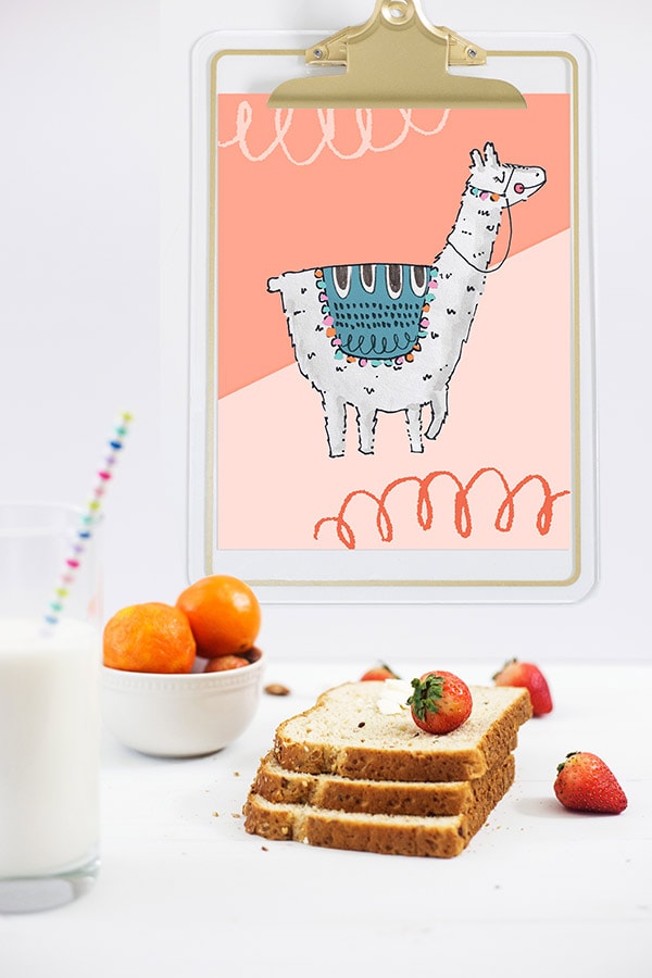 Adorable and whimsical Llama llama Print! Delineate Your Dwelling