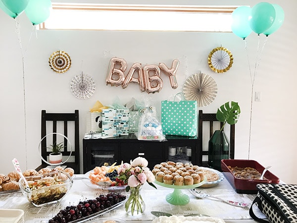 BABY shower food table