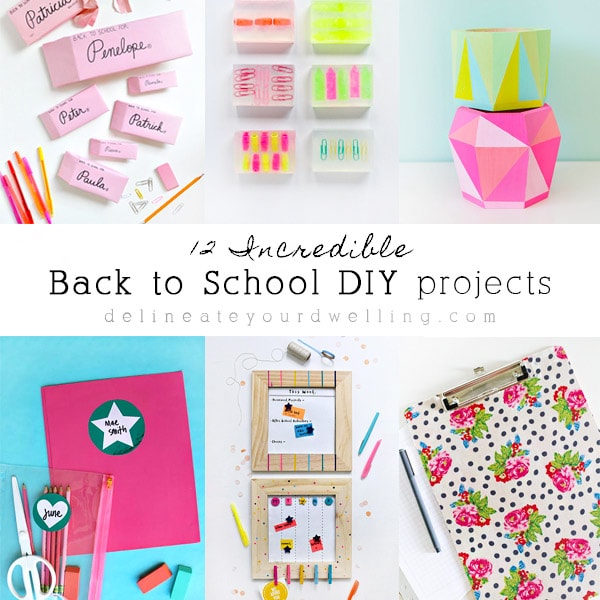 1-12 Incrediable Back to School projects