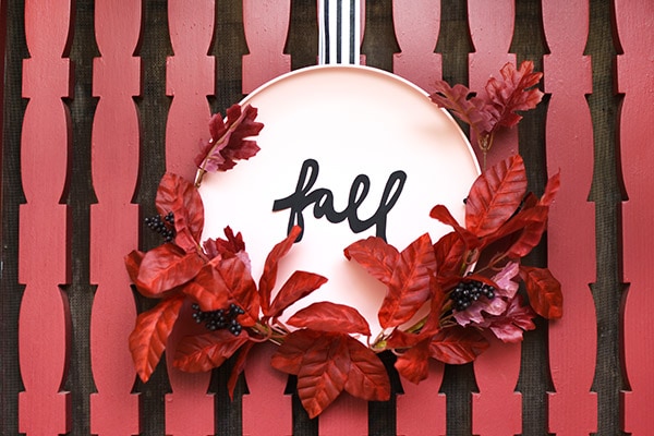 Create a fun Fall Plate Wreath for your front door! Delineate Your Dwelling