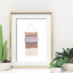 Full of texture and pattern, check out this fun Wall Weaving Printable, available for download! Delineate Your Dwelling