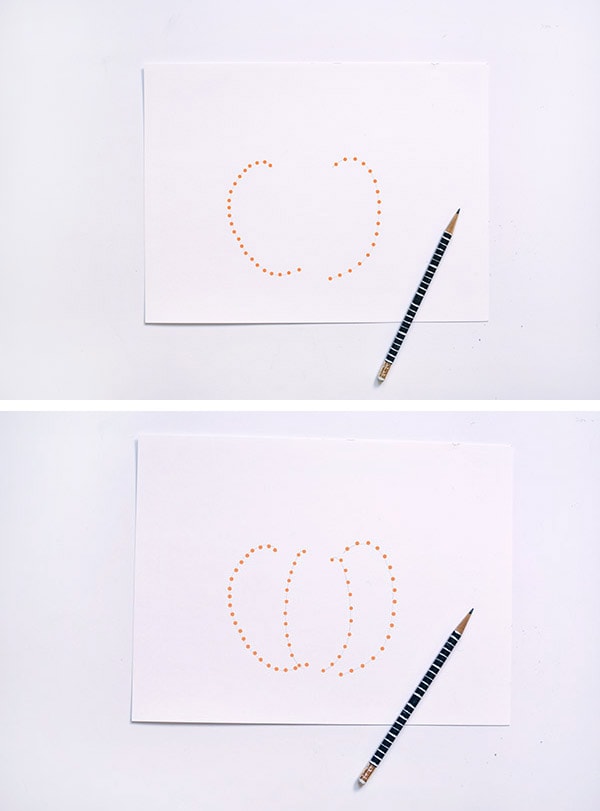 Draw a Pumpkin steps
