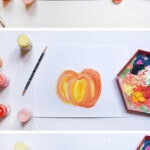 How to draw and paint a Colorful Painted Fall Pumpkin! Delineate Your Dwelling #paintpumpkin #drawpumpkin