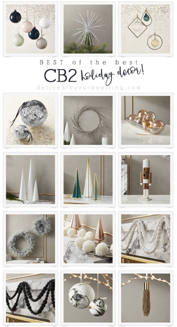 CB2 holiday decor