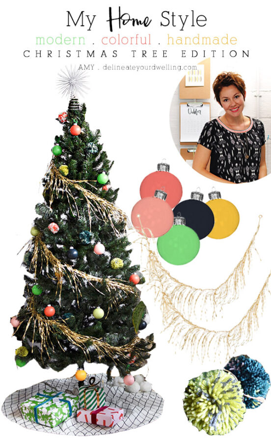 create a Modern Colorful Christmas tree 