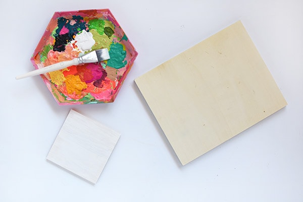 Wooden Cutout Frame paint