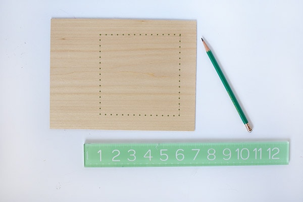 Wood measure ruler