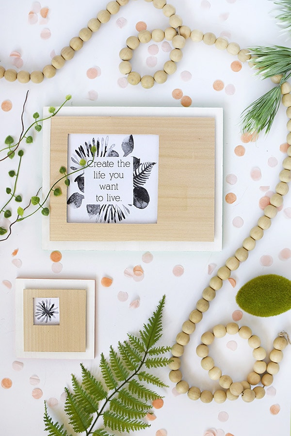 modern Wooden Cutout Frame 