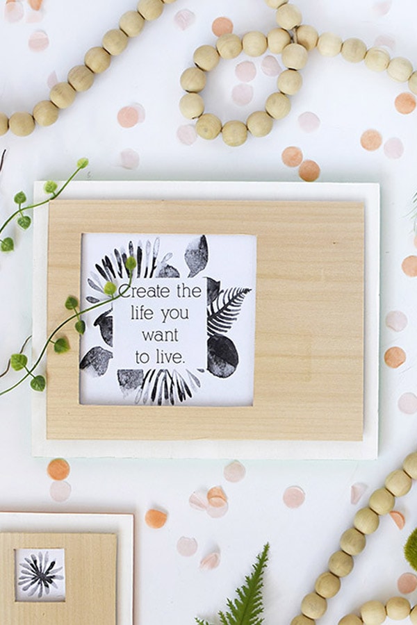 Wooden Cutout Frame simple