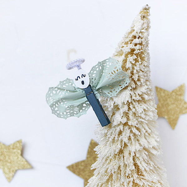 Fun Kid Craft Christmas Clothespin Angels