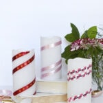 How to create a gorgeous custom Ribbon Candle for the Holidays! Delineate Your Dwelling