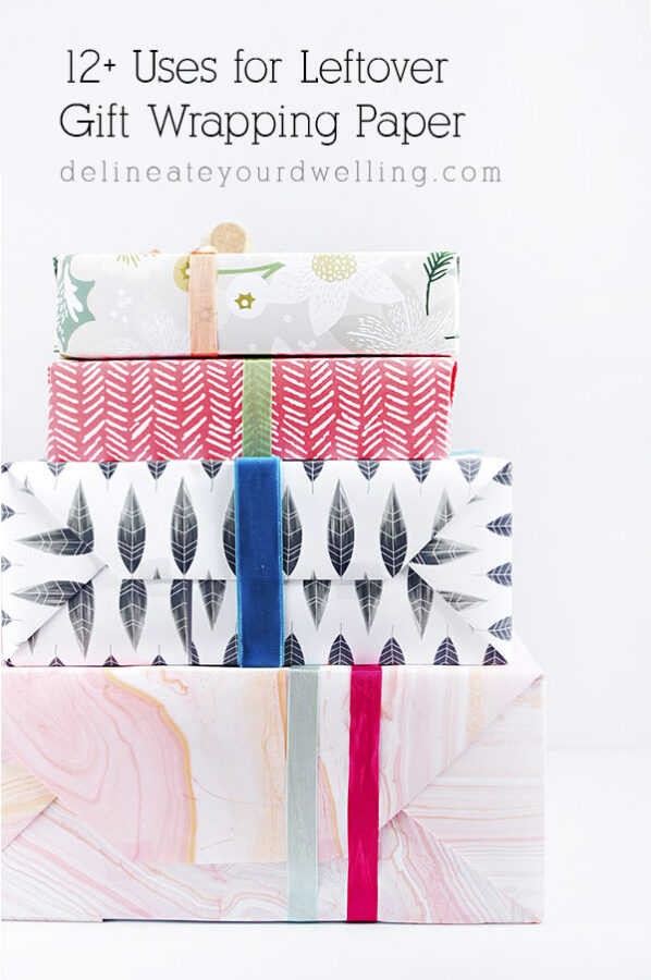 What to do with your leftover wrapping paper? Delineate Your Dwelling