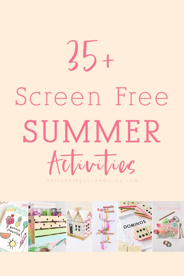 35+ Summer Screen Free Activities, Delineate Your Dwelling #screenfreesummer #summeractivites