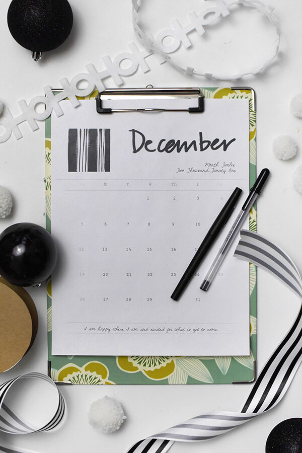Free December 2021 Printable Calendar
