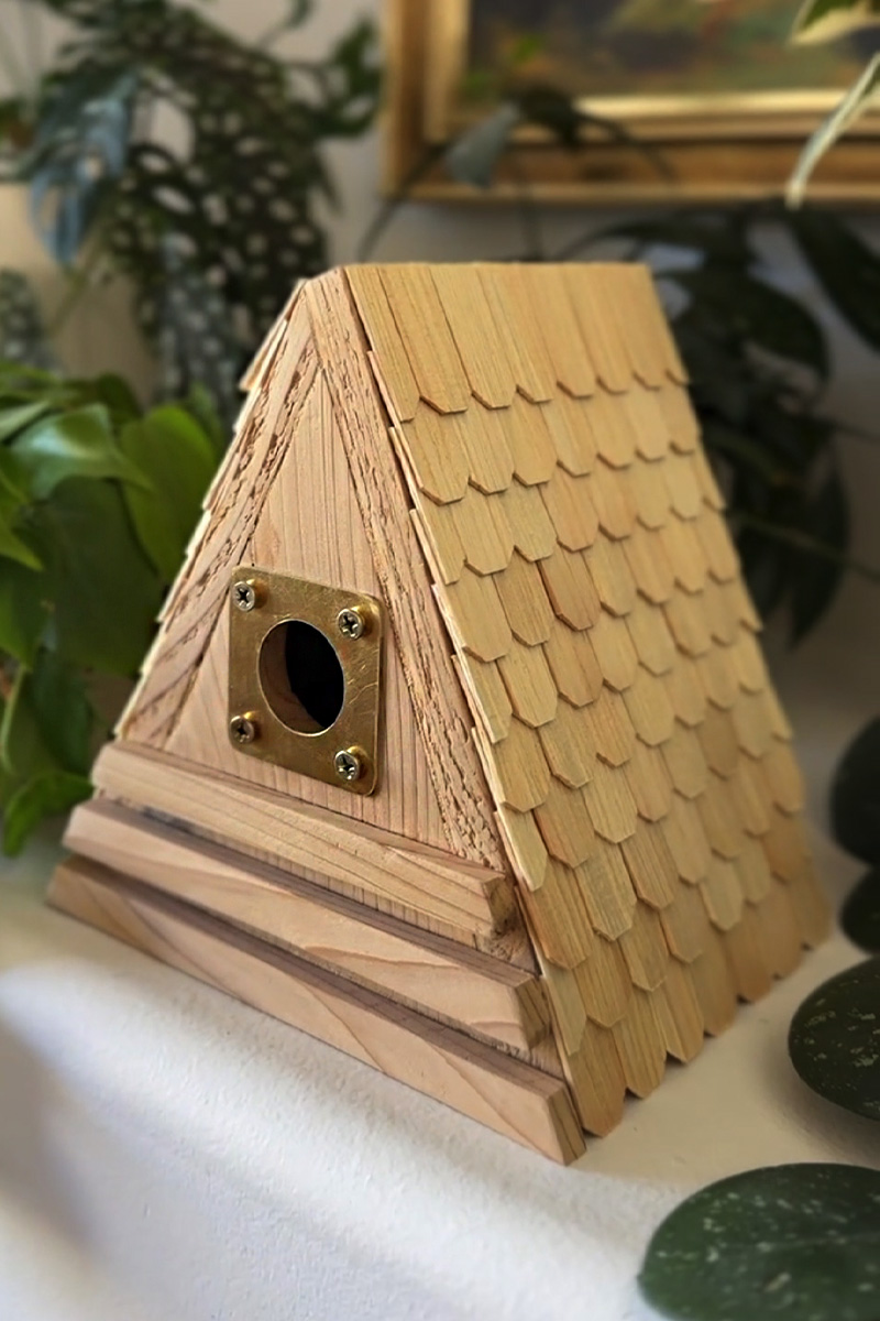 DIY A-frame Birdhouse