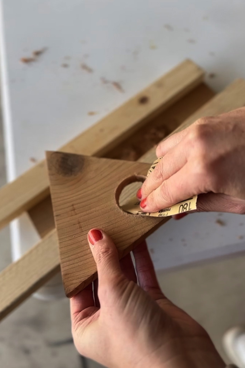 Sanding hole