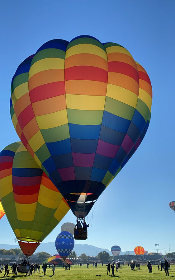 Rainbow Hot Air Balloon