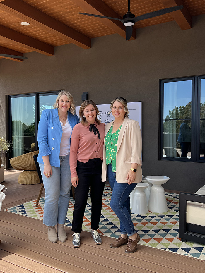 Amy-HGTV-Smart-Home-Santa-Fe and two other women