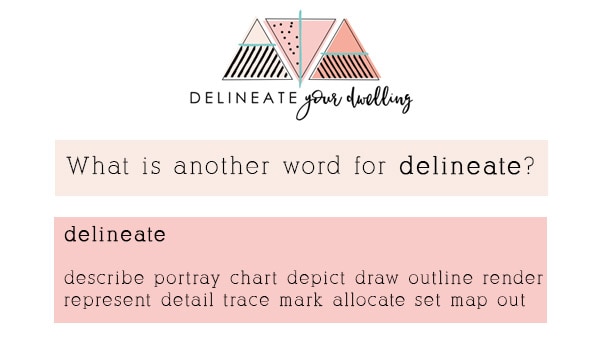 What is another word for Delineate?