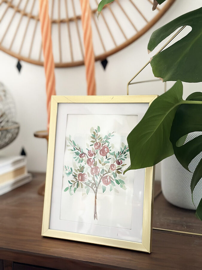 Apple Tree Watercolor Print