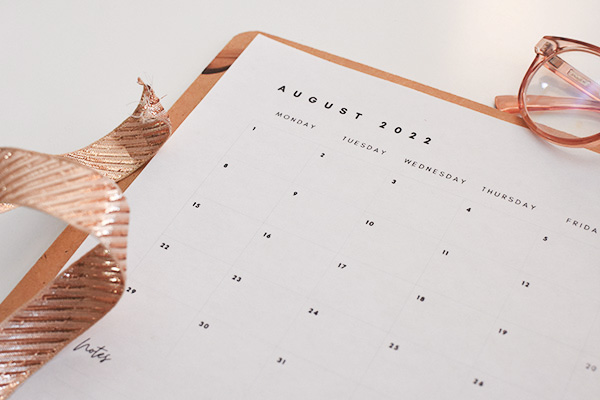 August 2022 Nature themed Printable Calendar