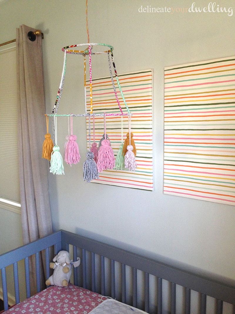 Colorful striped artwork