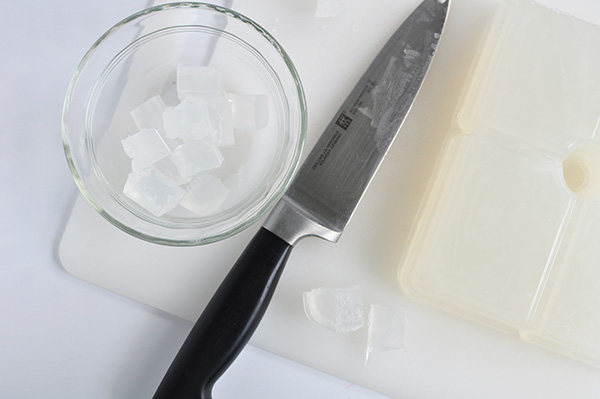 Melted soap cubes