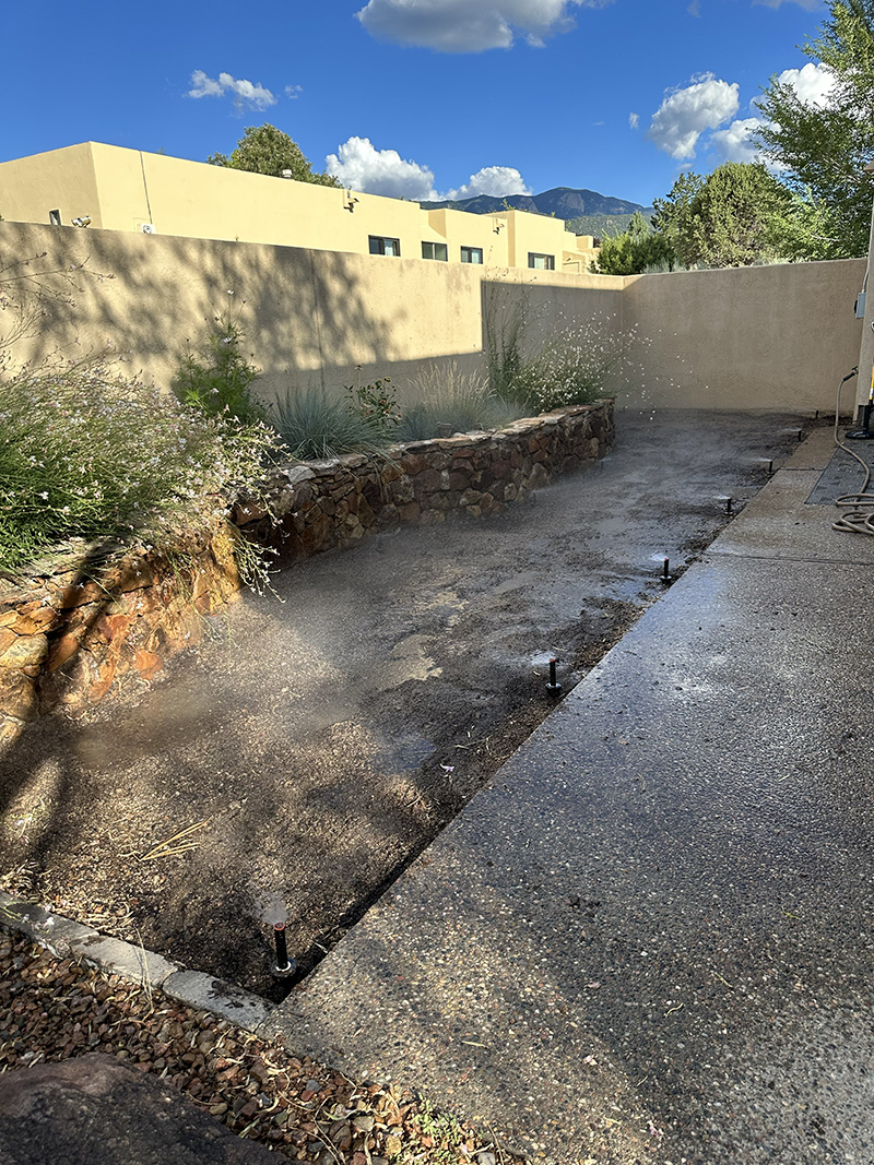 Irrigation running