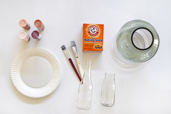 Baking Soda Paint supplies