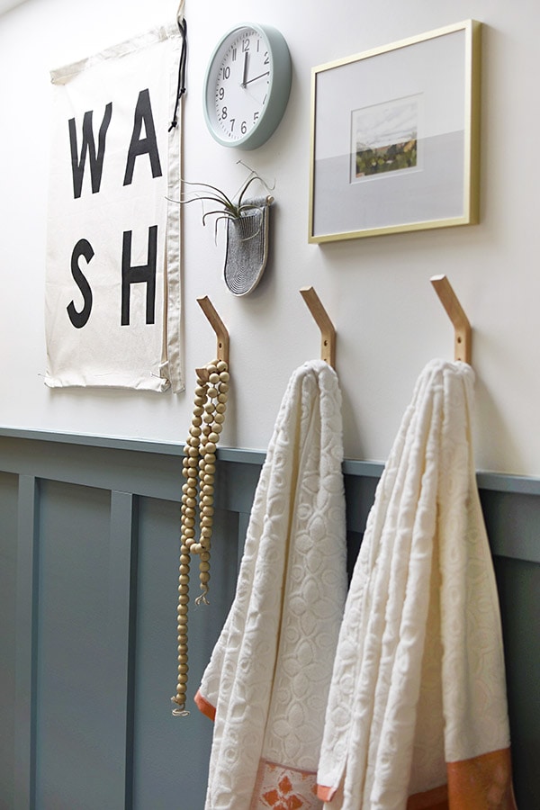 Hallway Bathroom Board and Batten towels