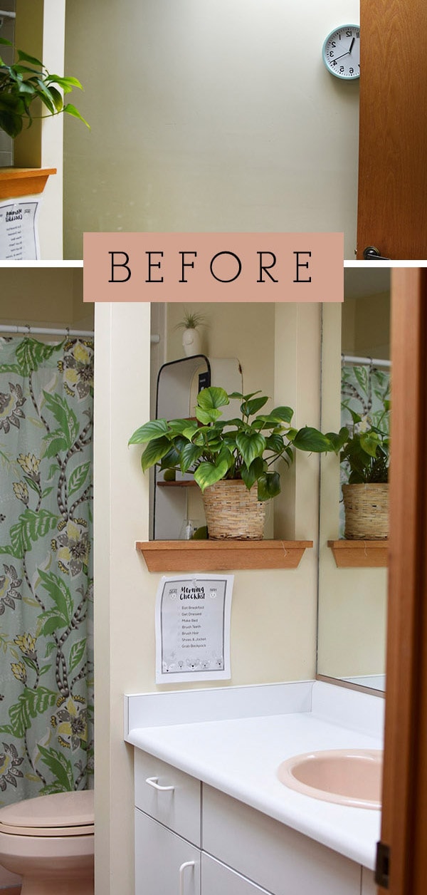 Bathroom Update-Behr-BEFORE