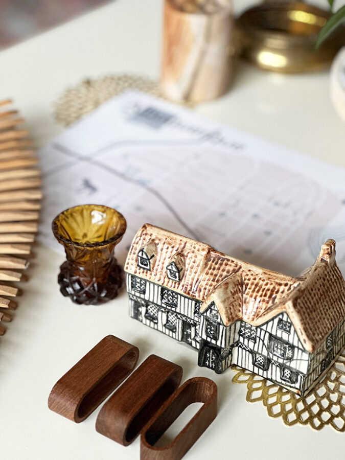 Thrifted wooden napkin rings