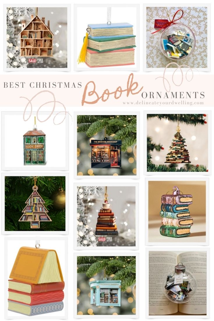 Book Christmas Ornaments