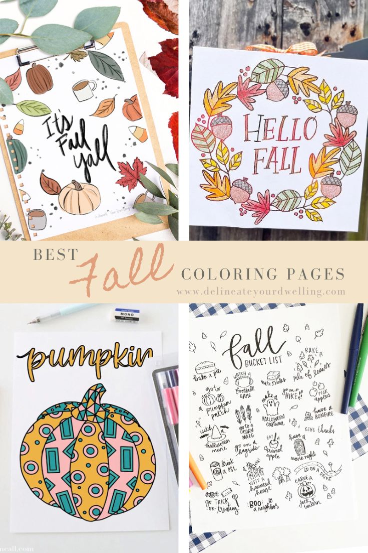 Top Fall Coloring Pages