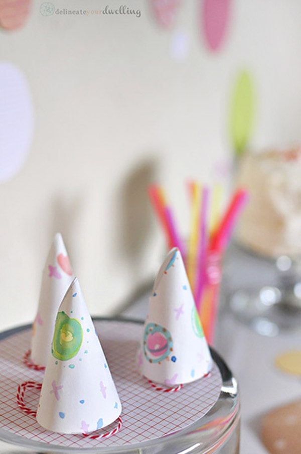 Party Paper Sprinkle Hats