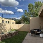 Bistro Lights Installation - Modern Desert Backyard