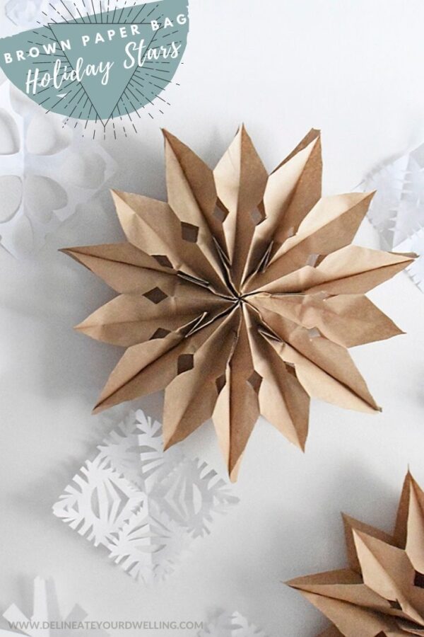 Brown Paper Bag Christmas Stars