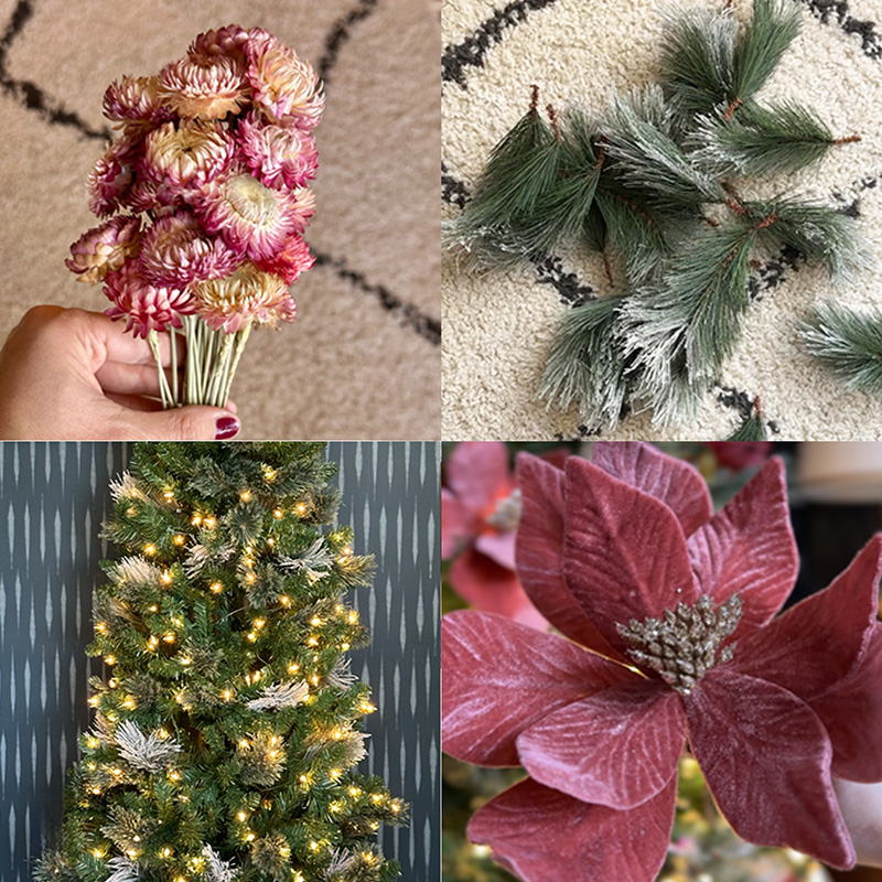 Floral Christmas Tree supplies