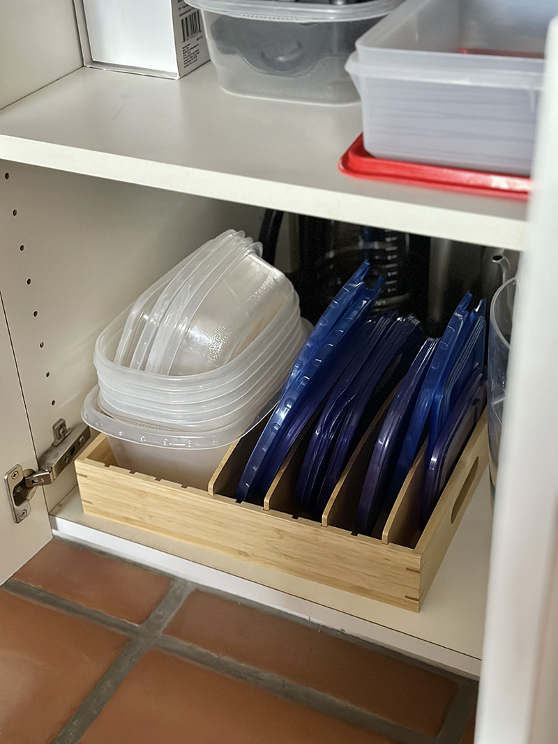 Food Container Organizer for Kitchen 