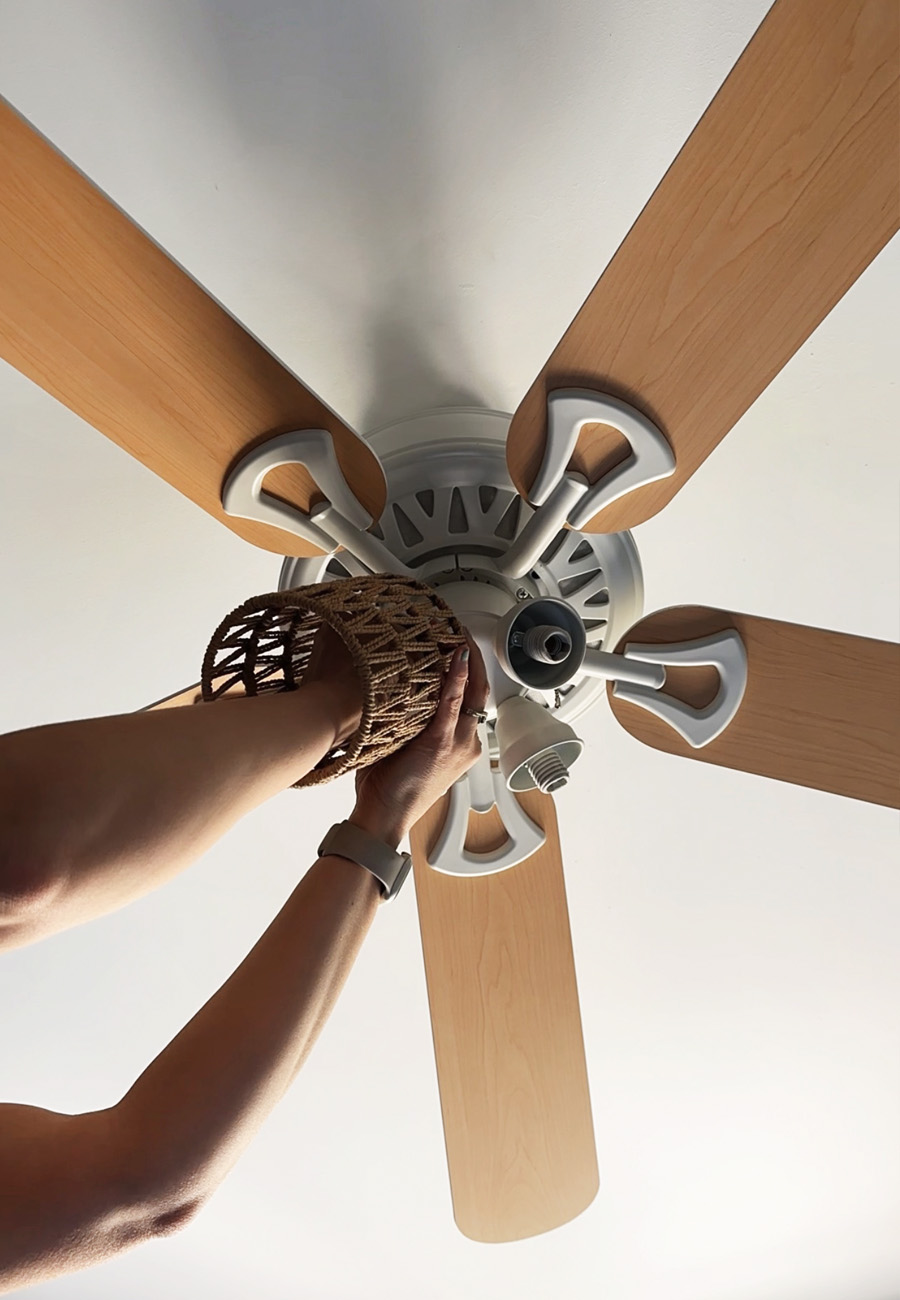 Light Oak ceiling fan blades